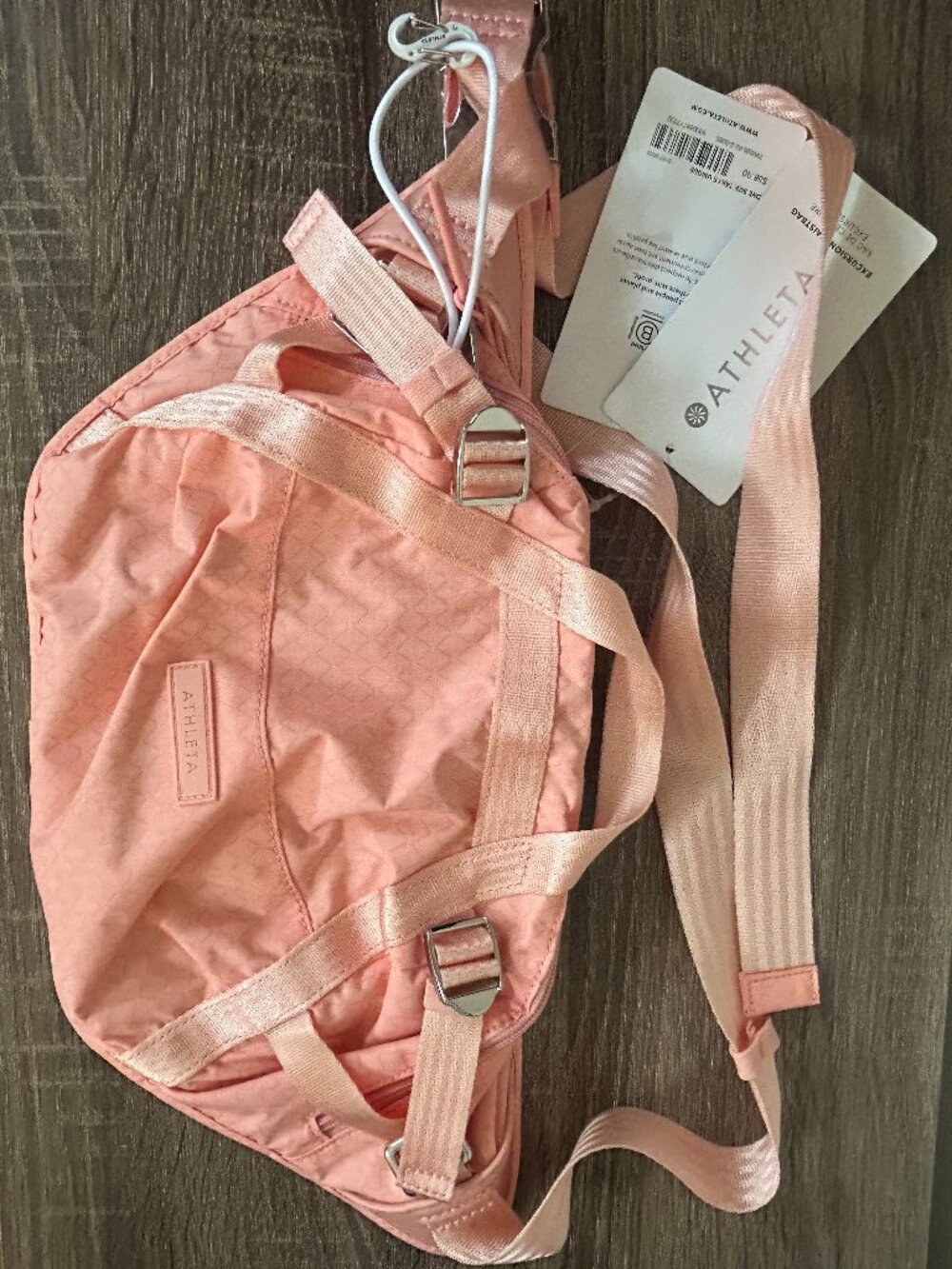 ATHLETA Excursion Waist/Crossbody-One Size, Spring Pink Coral Color-New with Tag